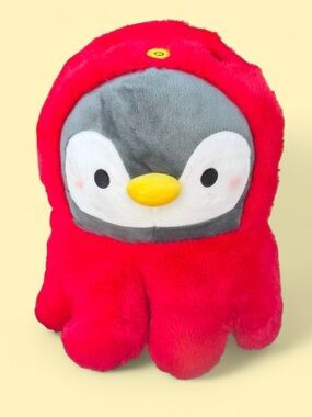 Red Plush Takashoji Penguin Octopus Mash-Up Plush